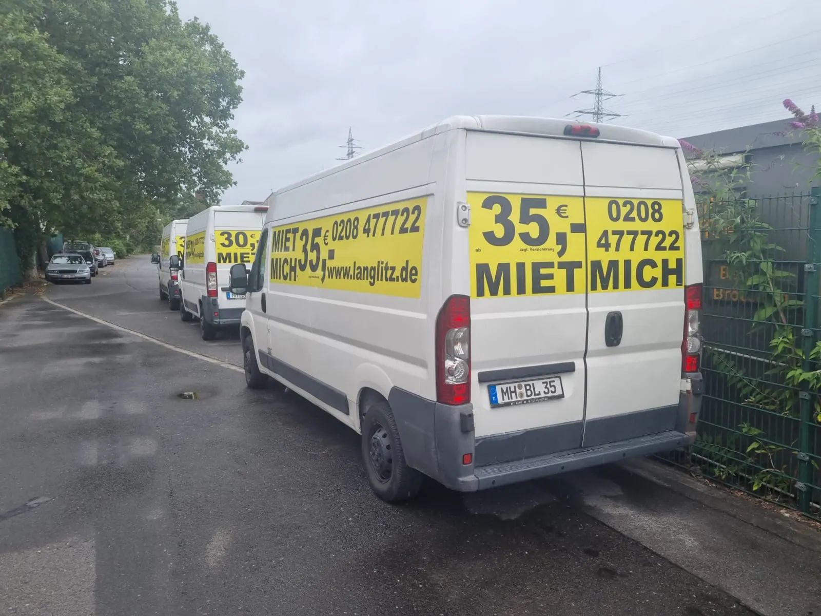 Transporter bei Langlitz in Mülheim an der Ruhr
